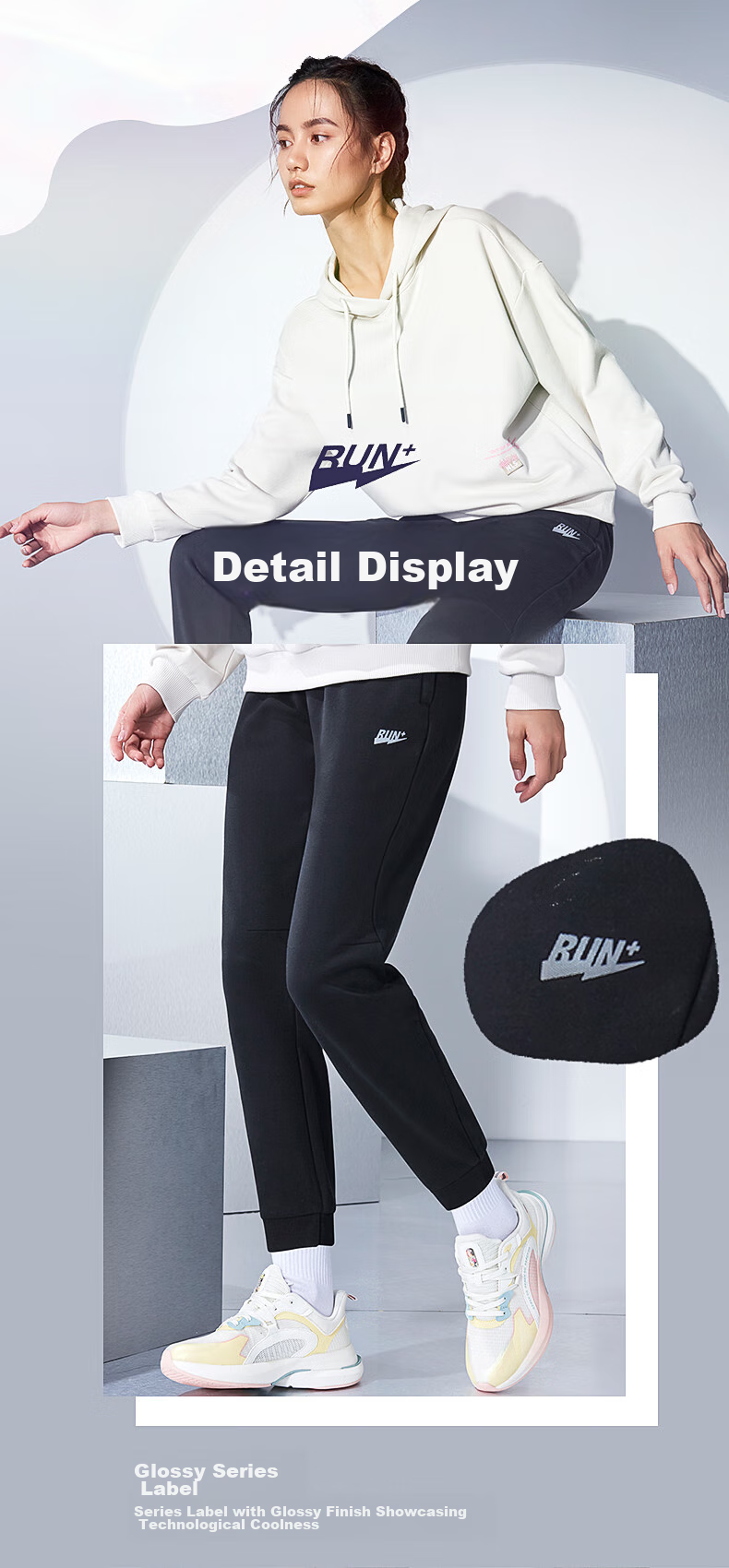 Jordan Women's Autumn Winter Casual Lyocell Sports Cropped Jogger Sweatpants 4