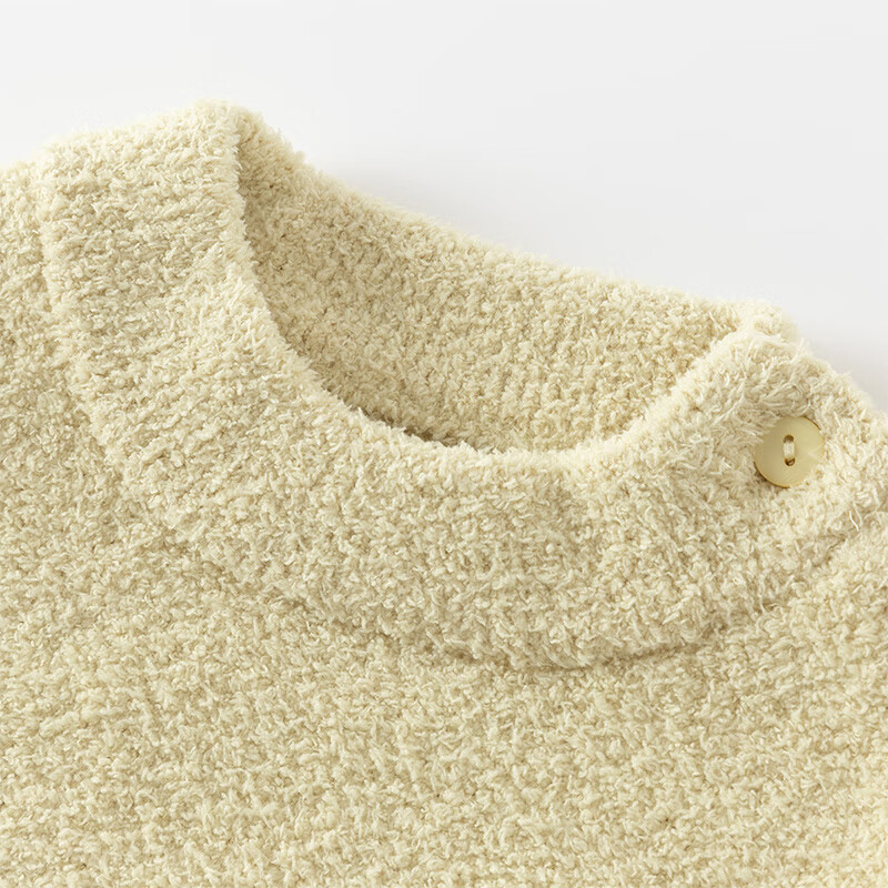 DAVE & BELLA Girls' Half Turtleneck Sweater Boys' Half Velvet Knit Pullover Autumn Winter Kids' Pullover Shirt