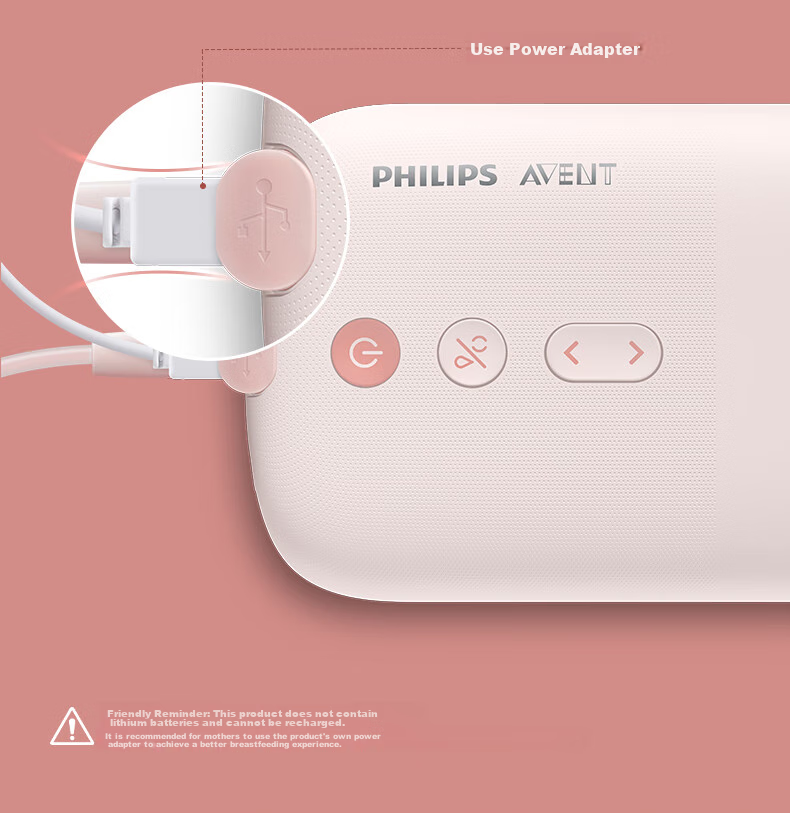 AVENT Philips Heart Joy Box Electric Single-Sided Breast Pump, Automatic Massage Milk Extractor 23