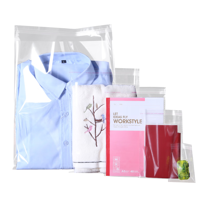 Keruier PE Self-Adhesive Bags, Transparent Bags, Clothing Packaging Bags, Badge Book Sealing Bags, Cookie Chocolate Flat Bags, OPP Adhesive Sealing Bags [100 Pieces/pack]