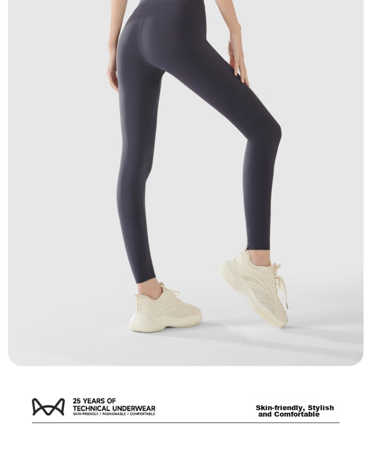 MiiOW 210g Bare-Feel Shark Leggings for Women, High-Waisted All-Season Butt-Lifting Elastic Running Fitness Pants, Tight Yoga Pants 15