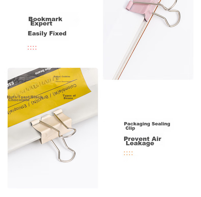 TIANSE 3c Digital All-Net Low Price, 40 Pieces of 19mm Morandi Long Tail Clips And Binder Clips, Colorful Long Tail Clips And Document Clips, Small Phoenix Tail Clips, Office Supplies, TS-12119 8