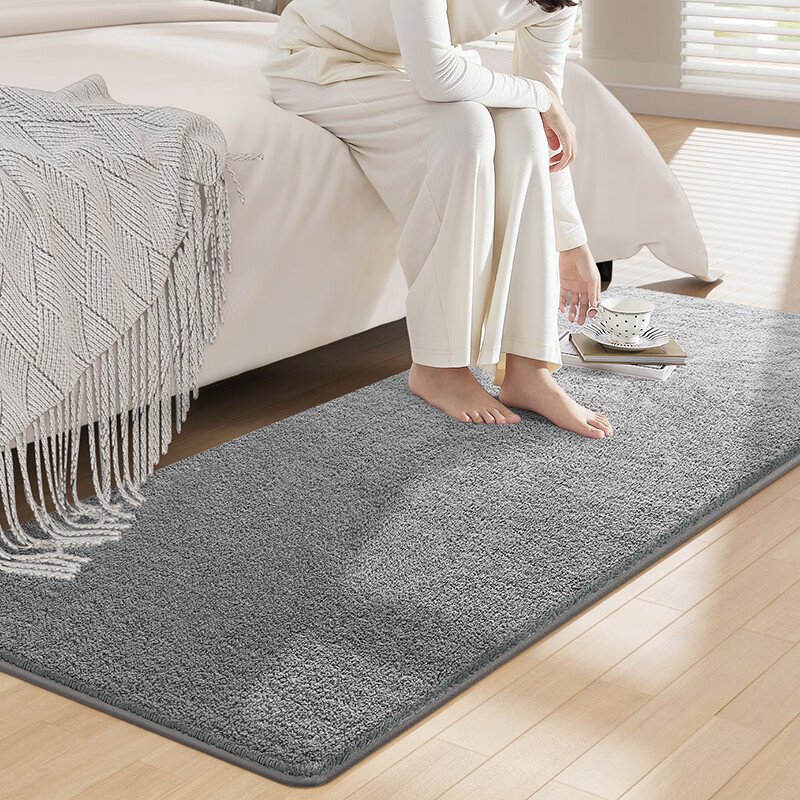 Dajiang Bedside Rug, Bedroom And Dressing Room High-End Soft Bed Runner, Long Strip Carpet for Front of Bed, 80x160cm