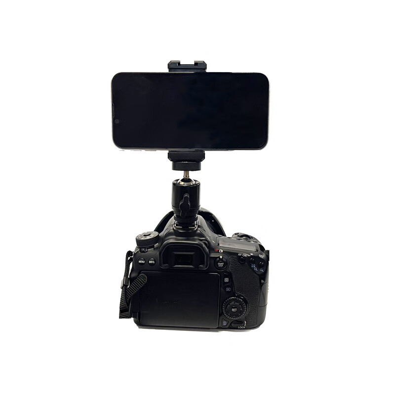 Earlymen EM-216 Hot Shoe Phone Clamp for DSLR And Mirrorless Camera Accessories, External Monitor Display Viewfinder Gadget Shooting Fixed Bracket, Hot Shoe + Gimbal + Phone Clamp 5