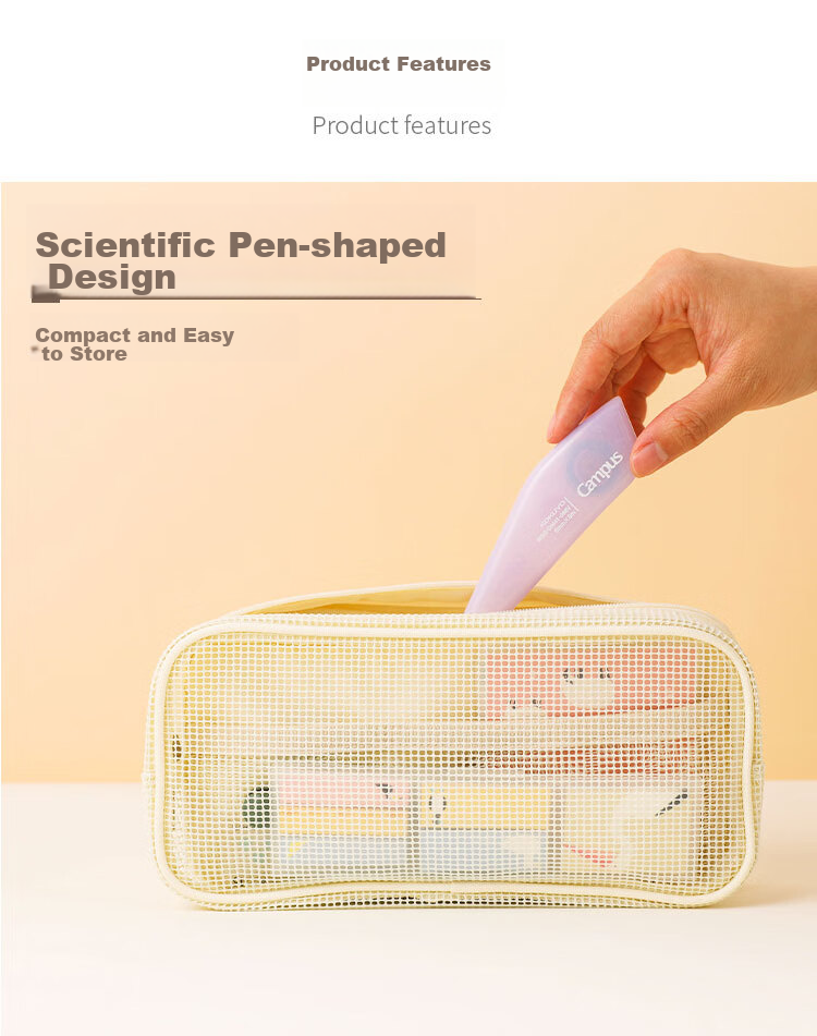 KOKUYO Dot Glue Pen, Refillable, for Journaling And Pasting, Portable, Pink, WSG-DM41 1 Piece 3