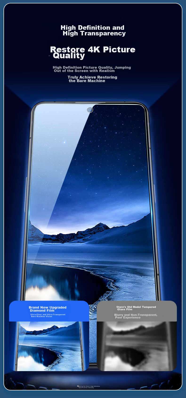 KOOLIFE Tempered Glass Screen Protector for Huawei Enjoy 50 Pro, Full Coverage Ultra-Thin HD Film for Huawei Enjoy 50 Pro Phone, Shatterproof Anti-Fingerprint Protective Film 10
