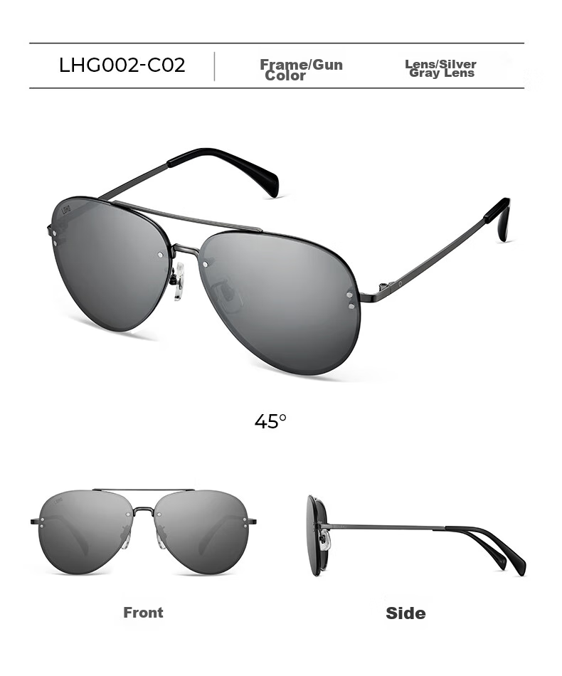 LOHO Polarized Sunglasses for Men And Women, Driving-Specific Aviator Sunglasses, Fishing UV Protection New Model 18