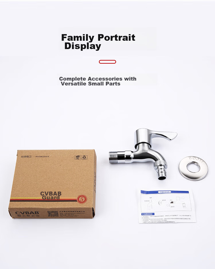CVBAB All-Copper Washing Machine Faucet, 1/2 Inch Quick-Open Thickened Tap Water Faucet for Washing Machines CV3209 16