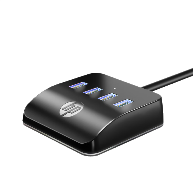 HP USB Hub Splitter Dock, High-Speed 3.0 One-To Multi-Port, USB Extension Cable, Laptop Adapter Converter, Desktop Expansion Dock, 1m