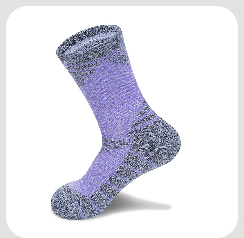 TFO 5th Generation Hiking Socks Comfortable Durable Outdoor Mountaineering Sports Running Socks B2902415 Women's Green L 5