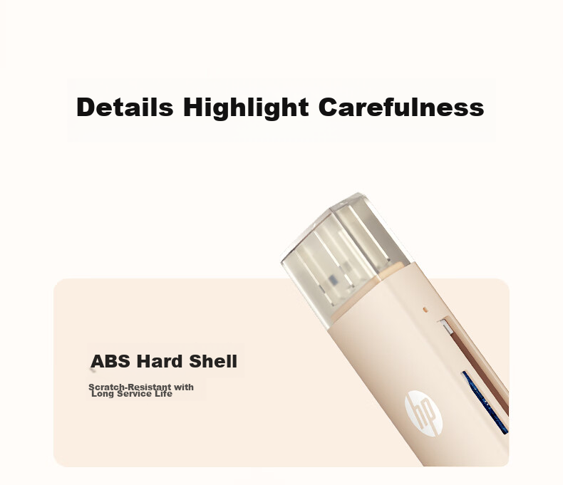HP USB Flash Drive, SD/TF Multi-Functional All-In Card Reader for Computer, Phone, IPad, Camera, Dash Cam, Surveillance Memory Card, Milk Tea Color 10