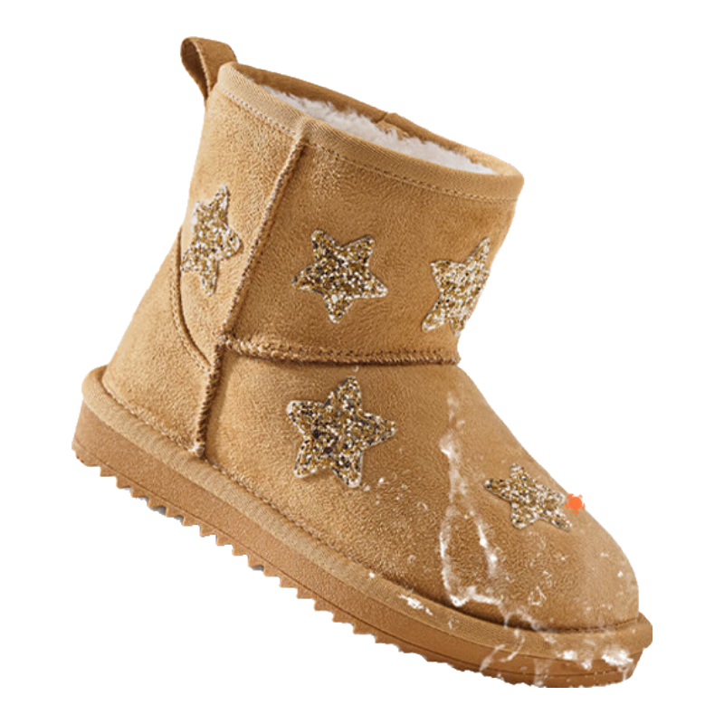 BALABALA Children's Snow Boots, Girls' Fleece-Lined Mid-Calf Boots, Winter Boots 2024, Cotton Boots, 208125141019