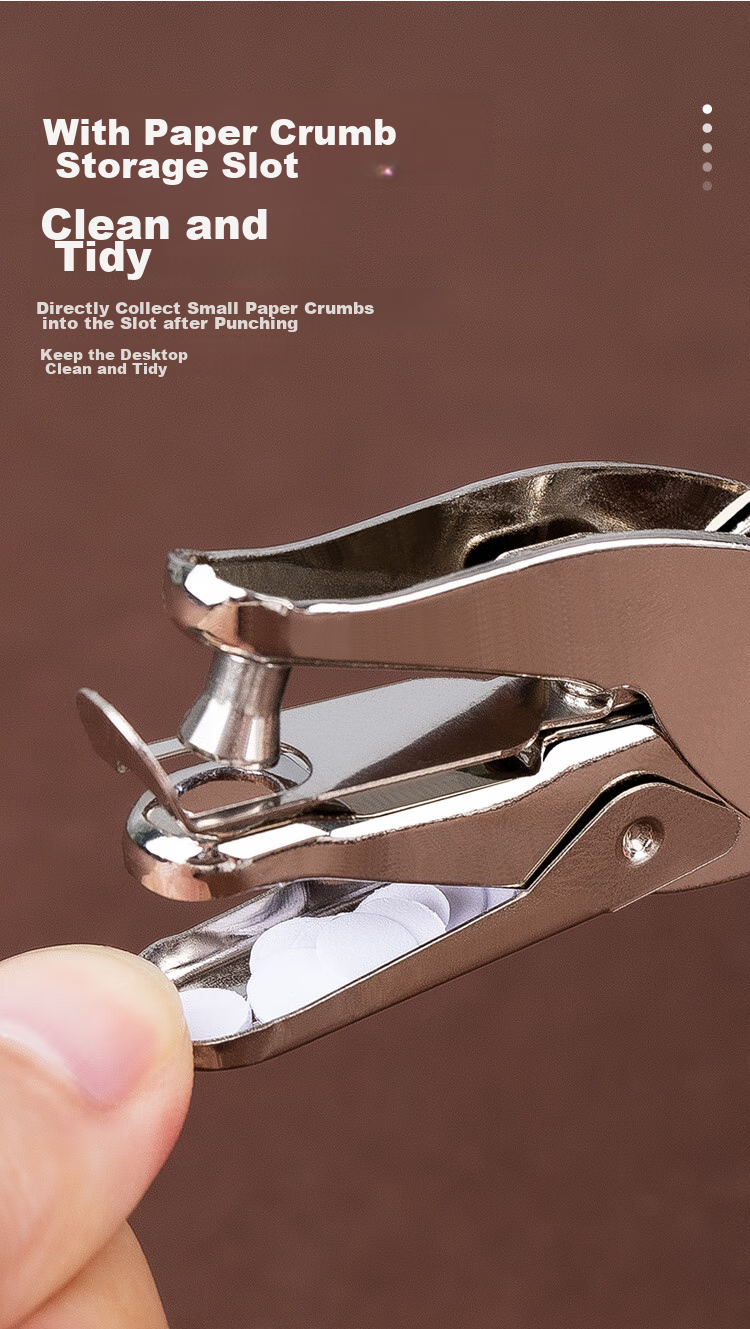 GuangBo Handheld All-Metal Single-Hole Punch, Office Stationery, DKJ7704 4
