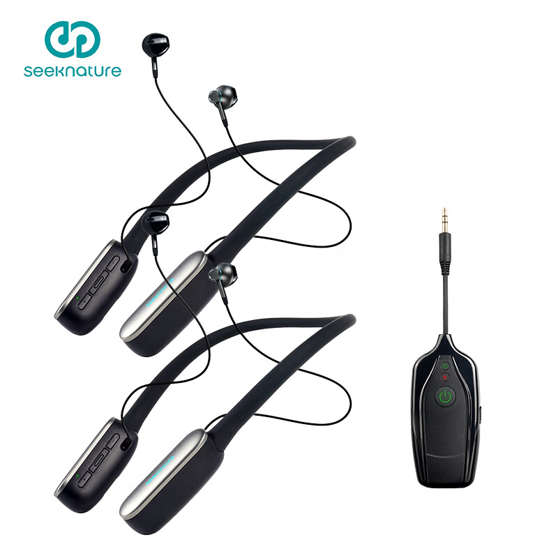 Seeknature WH60 Dual Wireless Monitoring Headset, наушники для прямой трансляции, Bluetooth-наушники для стримеров, наушники для выступлений на открытом воздухе, игровая стереогарнитура с шейным ободком