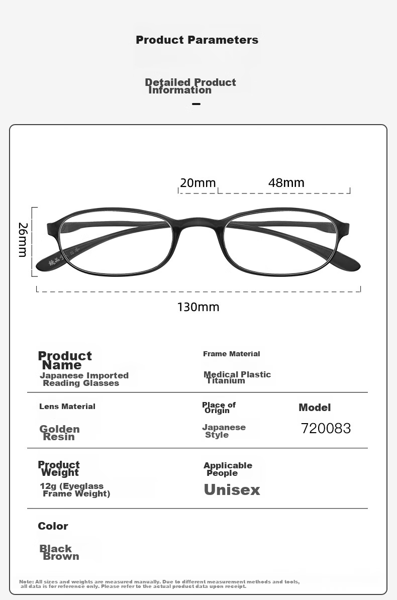 Jingpintang Japanese Imported Anti-Blue Light Reading Glasses for Women, Radiation Protection Eye Glasses, JD Self-Operated Flagship Store Authentic Product 300 Degrees 9