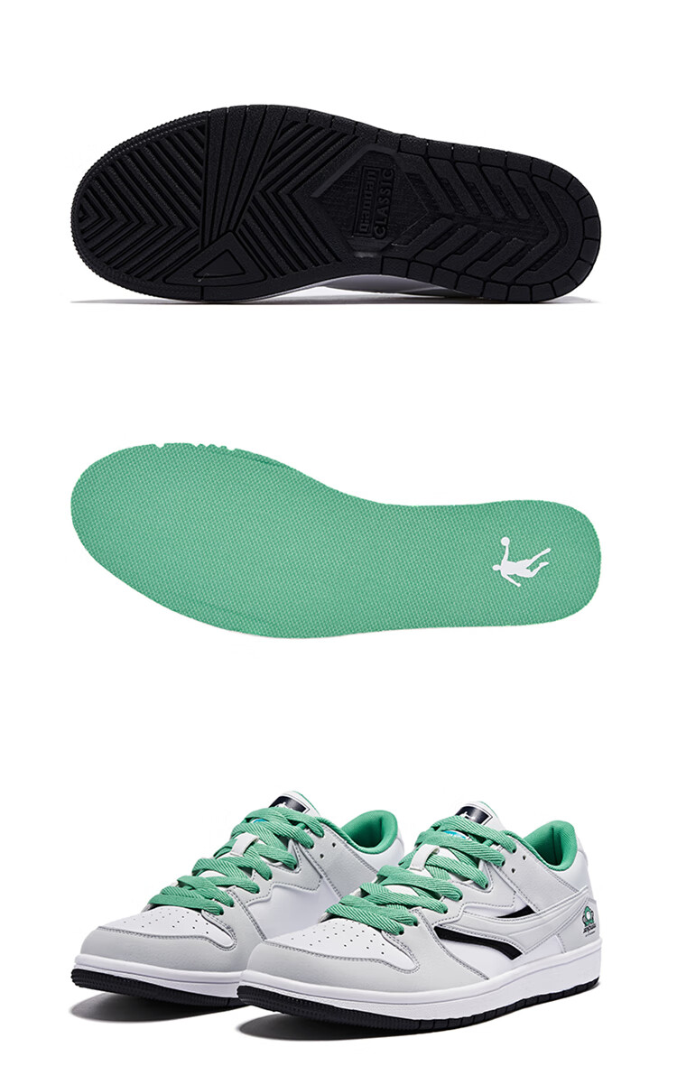 QIAODAN Men's Skateboard Shoes, Summer Low-Top Panda Trendy Versatile Non-Slip Casual Sneakers 26