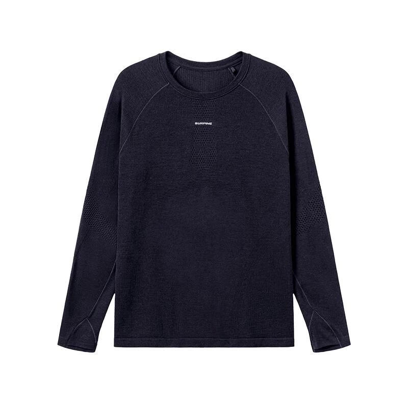 SURPINE Xunshan Series Merino Wool Seamless Quick-Dry Shirt, Outdoor Autumn And Winter T-Shirt for Me