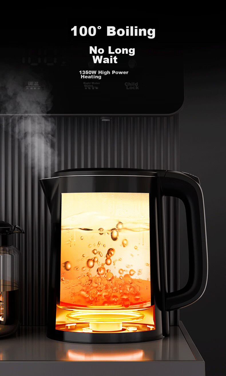 TRULIVA Tea Bar Machine, Home Water Dispenser, Multifunctional Office Standing Bottom-Loading Water Bottle, Fully Automatic Tea Bar Cabinet Integrated High-End Living Room Cooling And Heating Dual-Purpose 2026 New Model 9