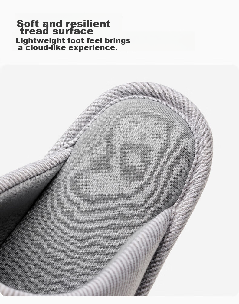 GUOLUOFEI Non-Stick High-Quality Couple Slippers Spring Autumn Indoor Non-Slip Thick-Soled Cotton Slippers for Men And Women Winter Seaso 3