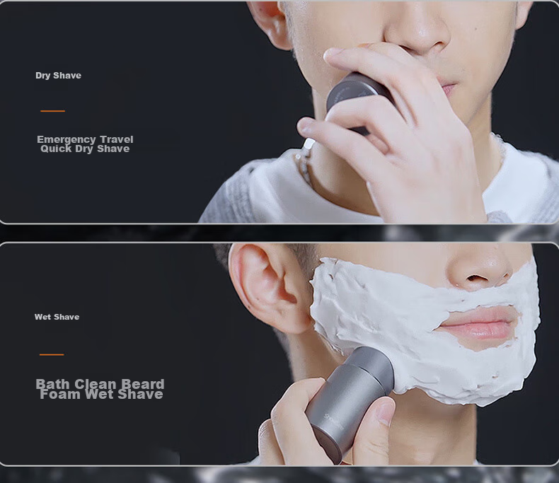 Showsee Electric Smart Sensor Portable Shaver, Fully Washable Razor, Gift for Father Or Boyfriend, Birthday Or Valentine's Day Present, F101-GY 11