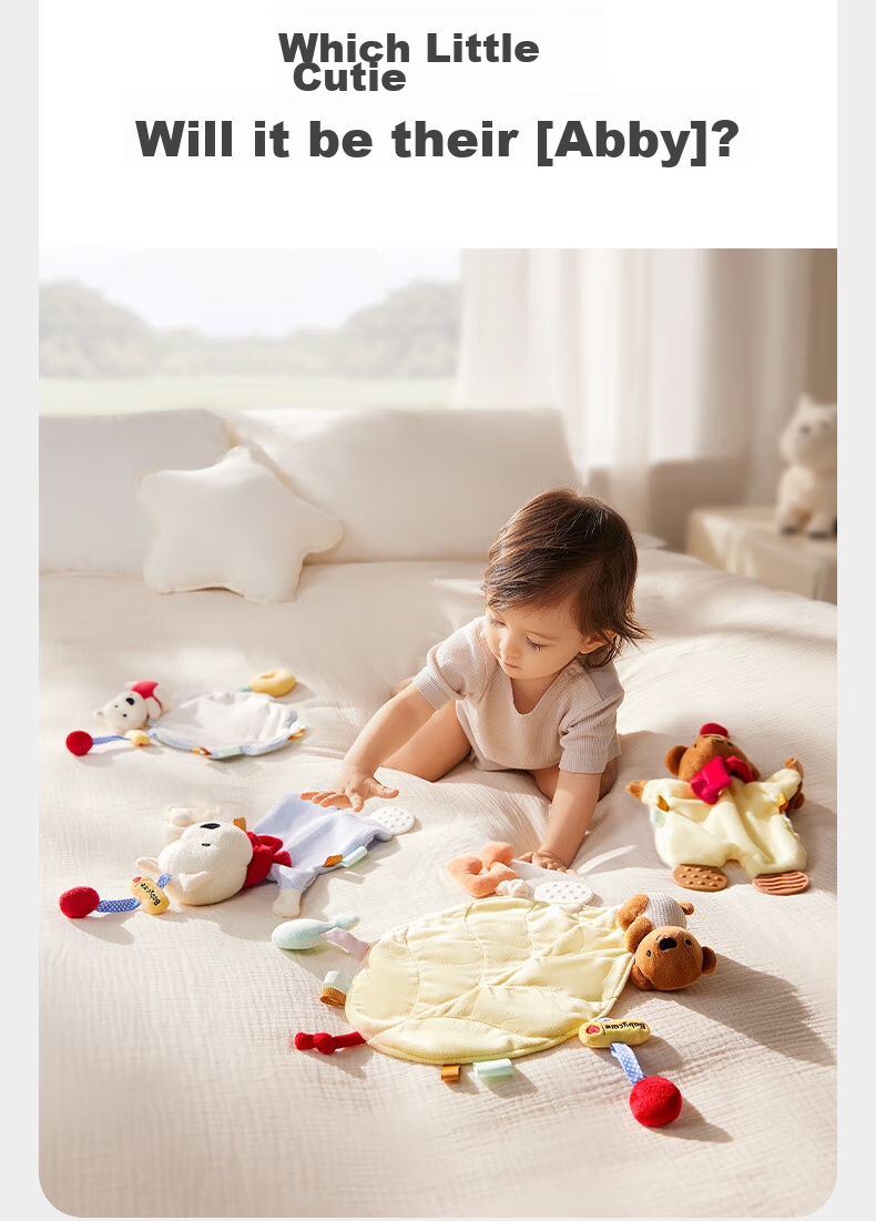 Babycare Sweet Dream Comforting Teether for Newborns And Infants, Plush Toy, Soft Stuffed Animal, Chewable - Little Bear Bubu 4