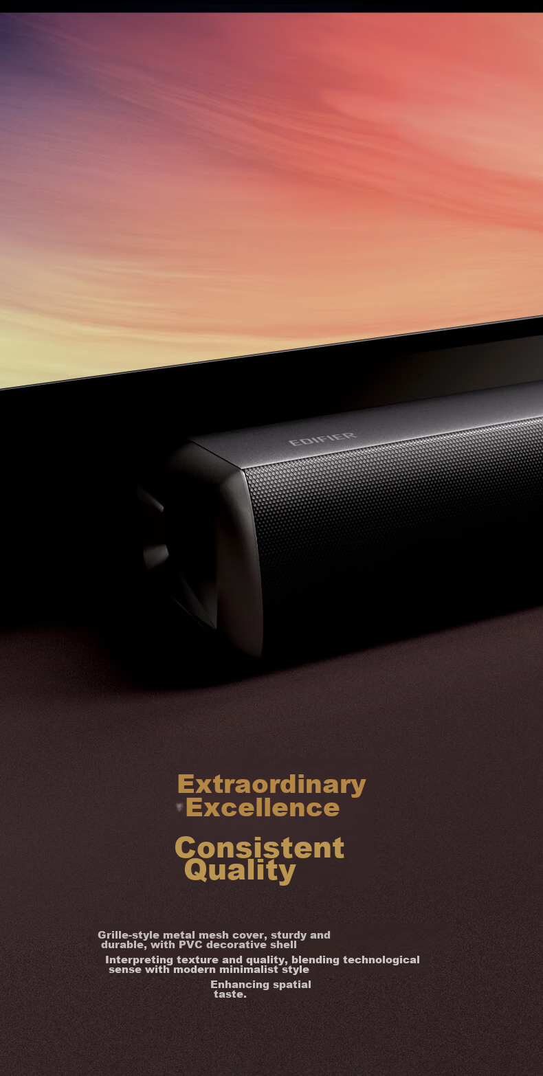 EDIFIER B70 TV Soundbar, Dolby Atmos Wireless Bluetooth Soundbar, Home Theater System, PS5 Gaming Speaker, Wireless Subwoofer 5