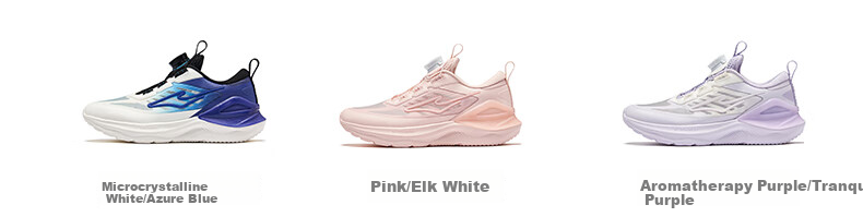 ERKE Children's Shoes, Boys And Girls Casual Shoes, Kids' Rotary Buckle Shock-Absorbing Lightweight Running Shoes, Pink/ERKE White, Size 39 40