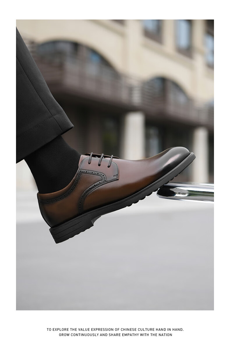 HLA Men's Leather Shoes British Style Business Classic Formal Wedding Groom Shoes HAAPXM1EBA070 Black Size 39 10