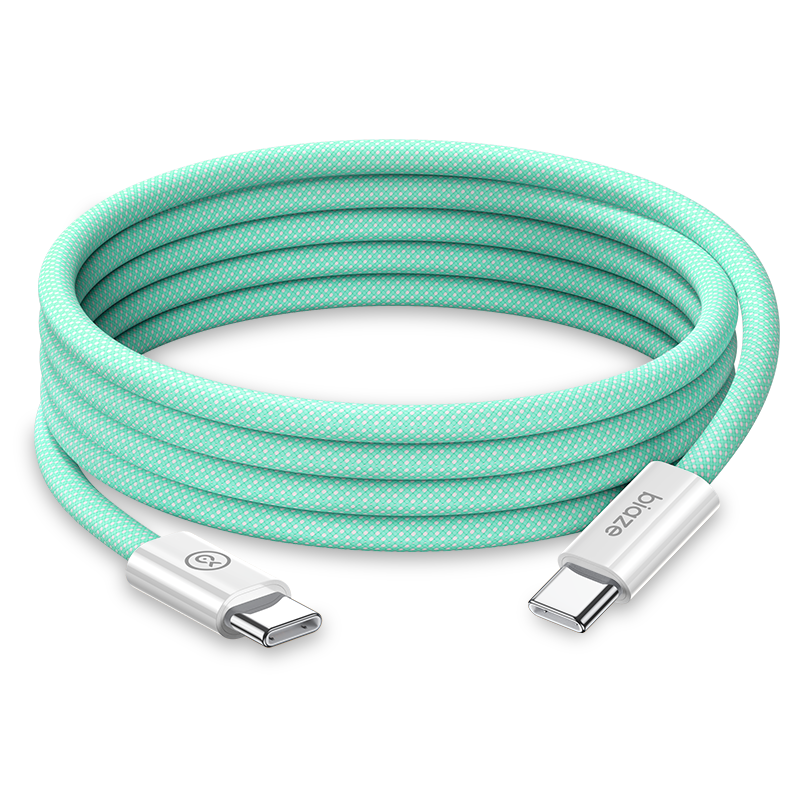 BIAZE Dual-Head Type-C Data Cable, Car Charging Cord, 5A Suitable for Apple IPhone 18 Pro Max/17/16/15, Huawei, Xiaomi, Android Phones, PD100W Fast Charging Cable, 2 Meters