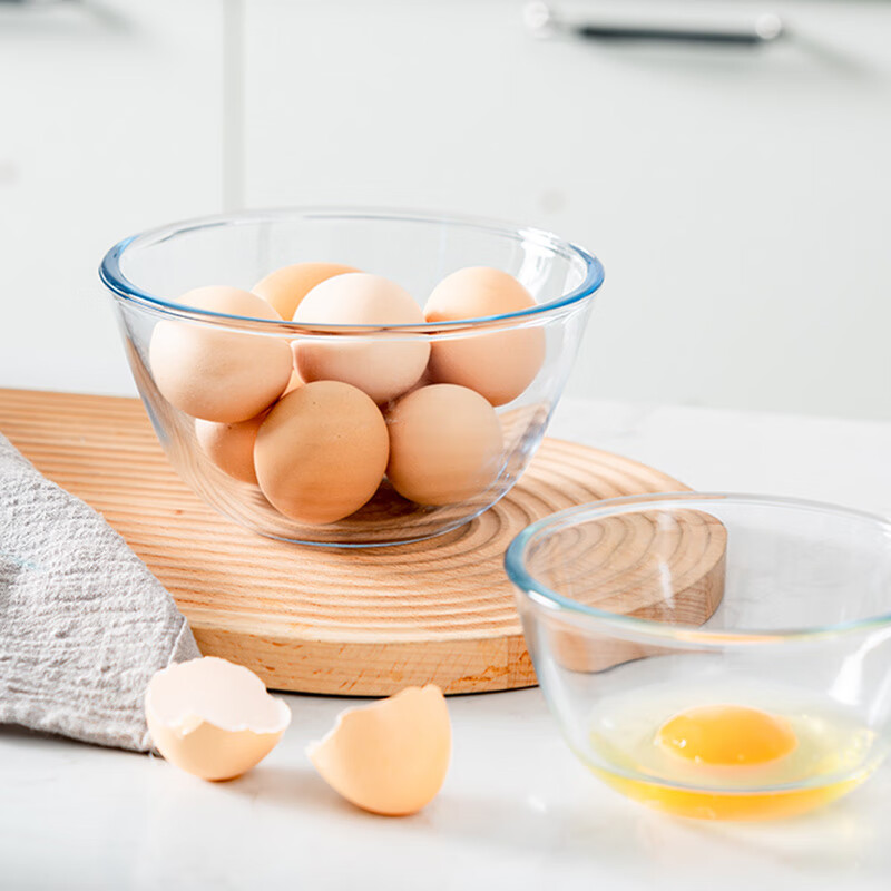 Набор стеклянных мисок Onlycook, 2 шт., 400 мл каждая. Высококачественное боросиликатное стекло, подходит для микроволновой печи, салатница, суповая миска.