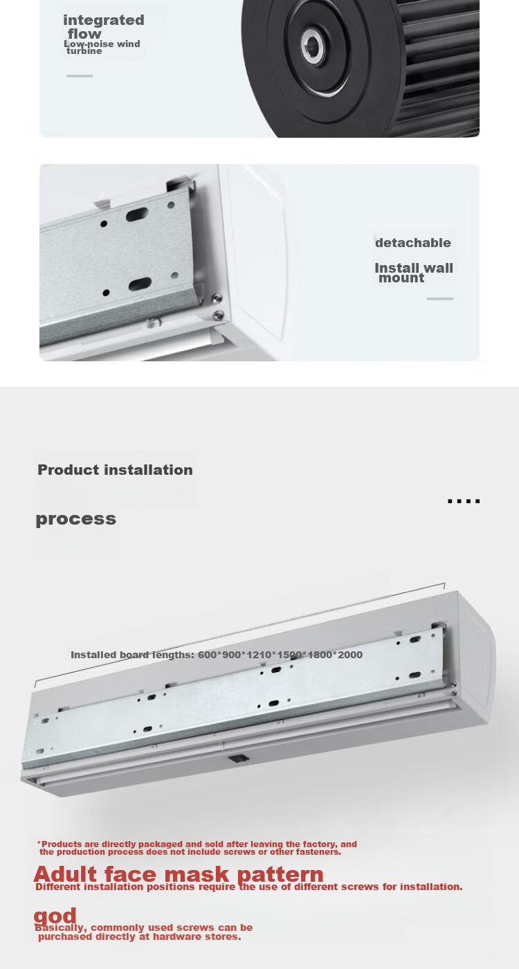 AIRMATE Air Curtain, 0.9-Meter Commercial Air Door for Restaurants And Entrances, High Wind Speed, AFM3009-04 12