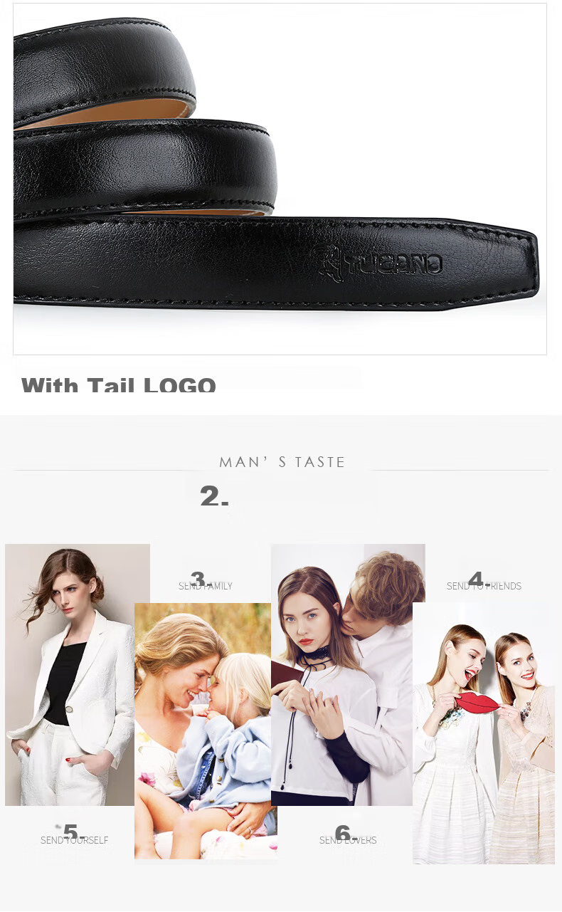 TUCANO Women's Leather Belt, Fashionable Versatile Korean Style Practical Ladies' Waistband with Automatic Buckle, No Drilling Required, Birthday And 520 Gift 19