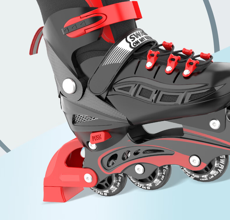 SWAY Roller Skates for Children, Inline Skates Set with Adjustable Wheels for Boys And Girls, Roller Skates for Beginners And Older Kids S7 28