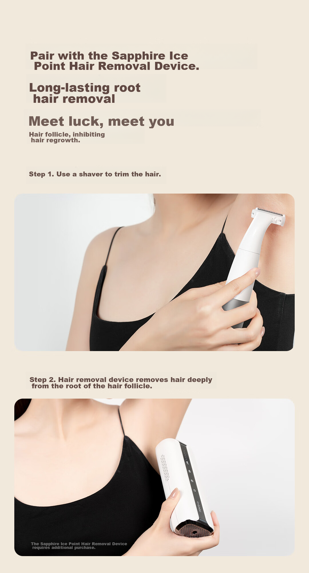 DOCOLAB Electric Hair Removal Device for Private Areas, Women's Intimate Shaver, Men's Genital Shaver, Underarm And Leg Hair Removal Tool with 4 Blades, Full Body Hair Removal Machine 14