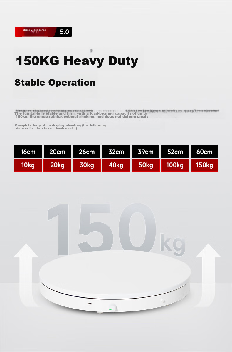 AMBITFUL Adjustable Speed Photography Shooting Electric Turntable Rotating Product Display Stand Small Jewelry Live Streaming Adjustable Speed Shooting Stand Model Automatic Photo-Taking Platform Base 8