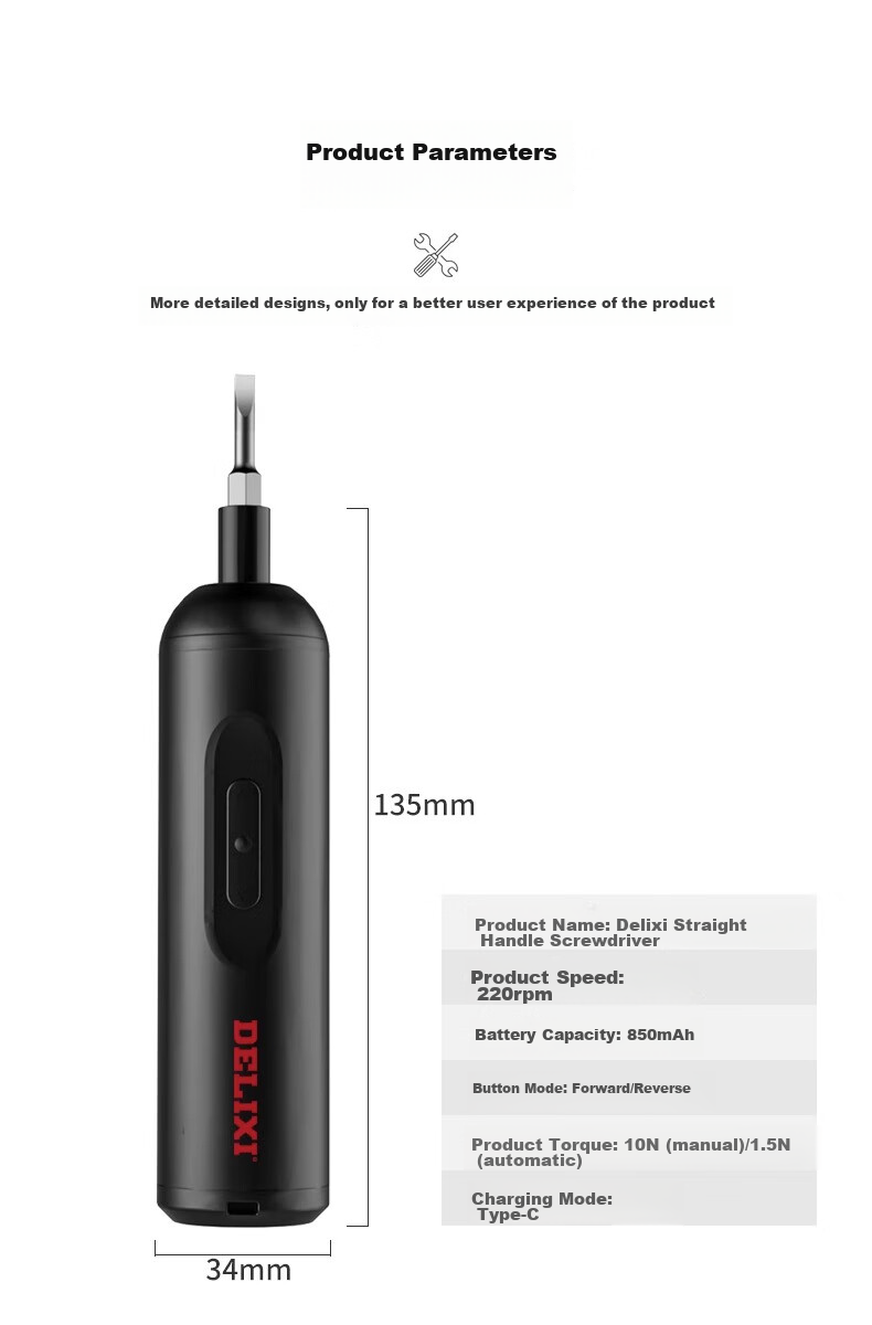 DELIXI ELECTRIC Electric Screwdriver, Portable Mini Multi-Function Rechargeable High-Voltage Insulated Screwdriver, Hand Drill, Electric Rotary Tool for Home Use 26