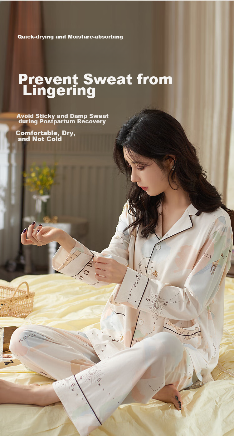 JOYNCLEON Maternity Sleepwear Spring And Summer Nursing Bra, Skin-Friendly Breathable Non-Stuffy for Outdoor Use L Jyz171063 6