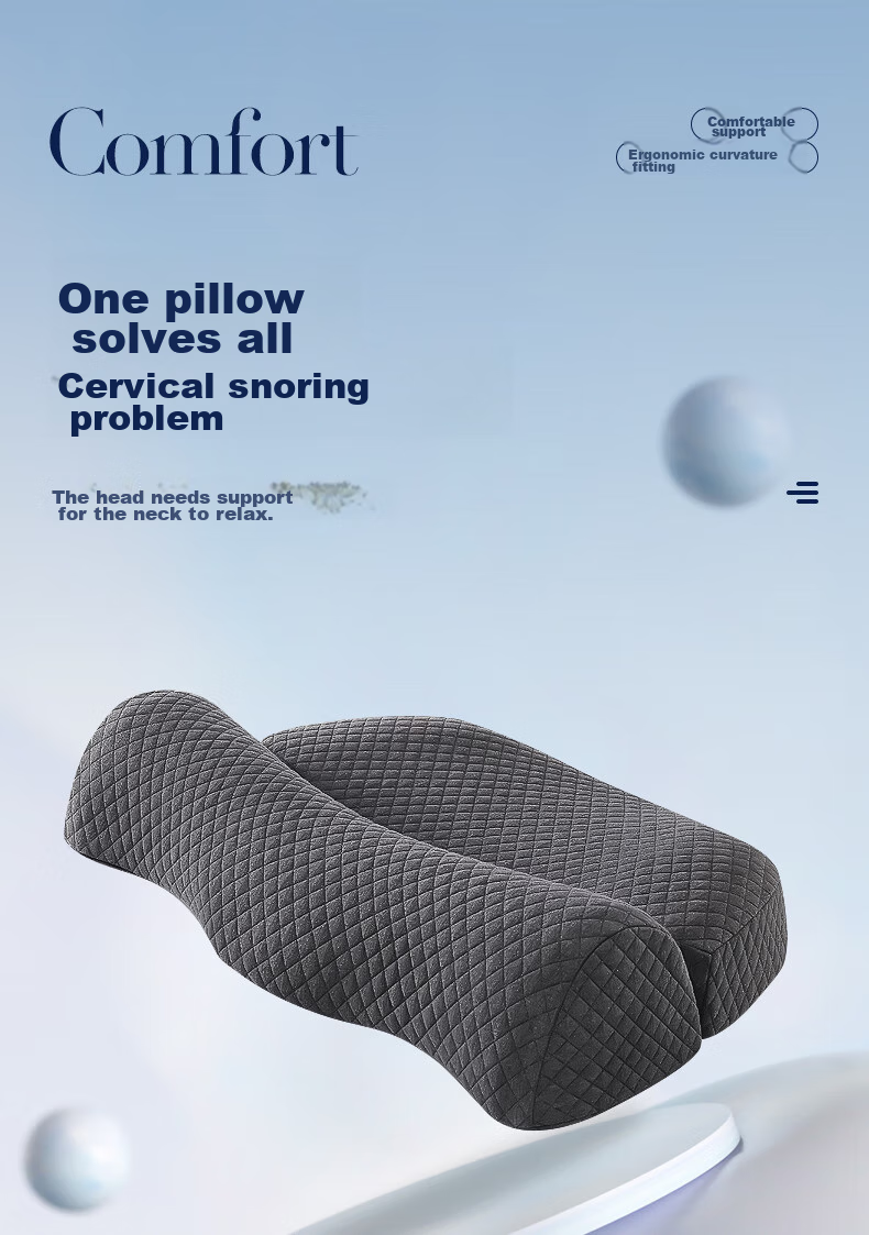J.Sir Cervical Pillow Neck Support Pillow for Cervical Spondylosis, Deep Sleep for Adults, Medical Anti-Snoring Memory Foam Pillow 1