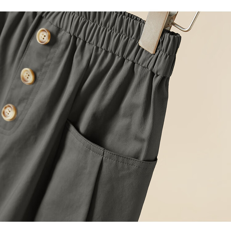 Tachi Loose Skirt, 2026 Spring New Women's Fashion, Elastic Waist, Large Pockets, Mid-Length Skirt 9
