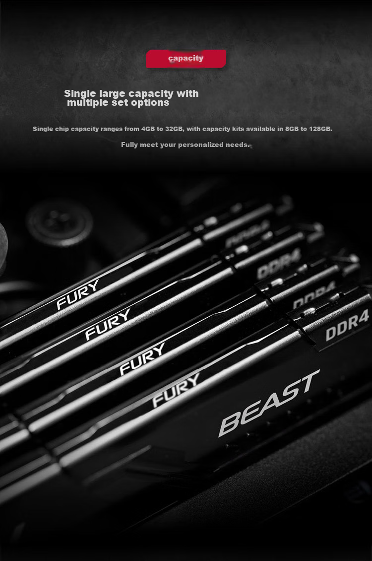 Kingston FURY 16GB DDR4 3600 Desktop Memory Module Beast Series HyperX 5