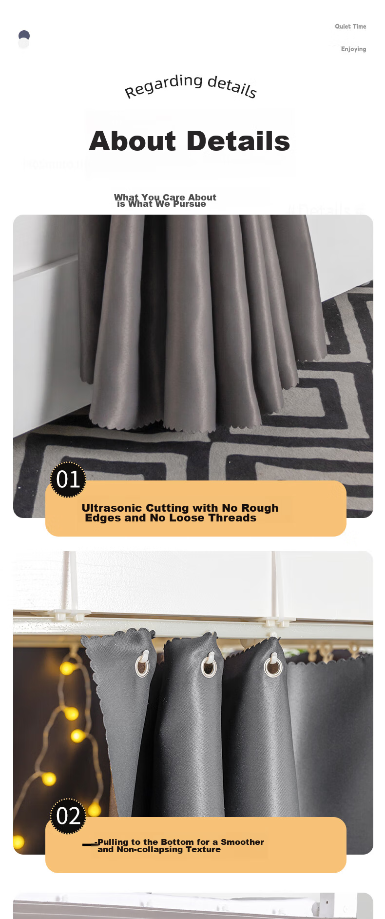 Yunjin Dormitory Bed Curtain Lower Bunk U-Shaped Sliding Rail Strong Light-Blocking Student Privacy Curtain Black Coal Ball/2 Pieces + Bed Rail 15
