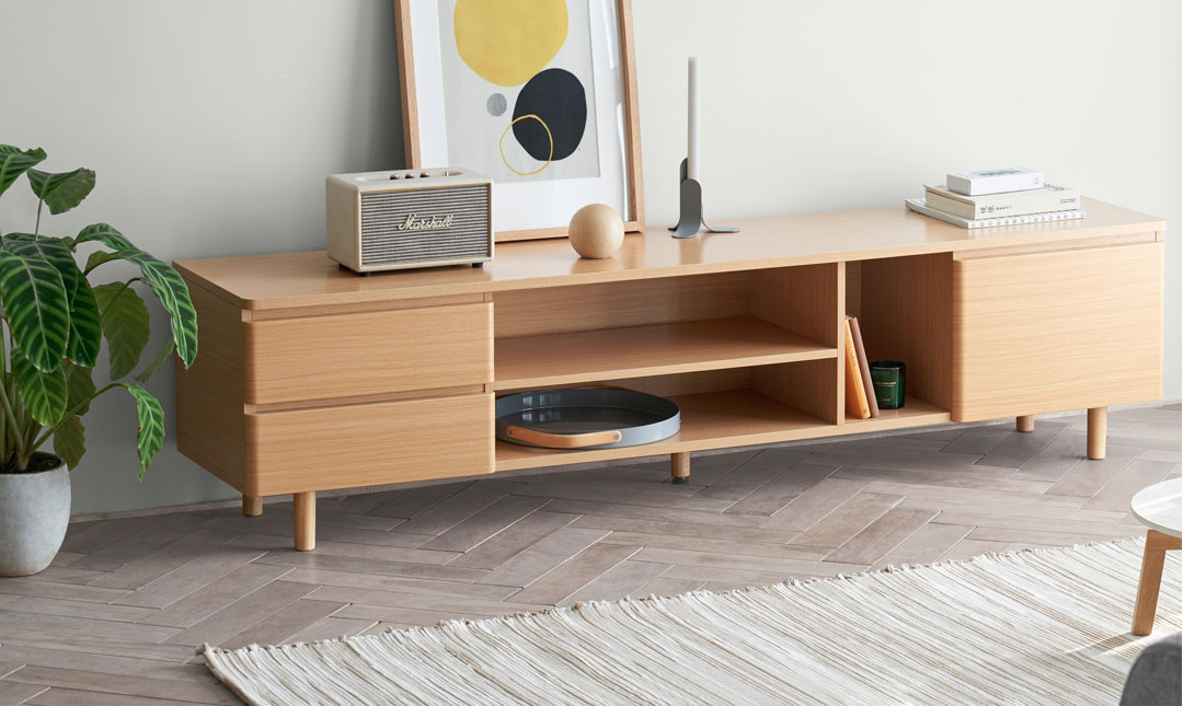 样子生活茶几原木色电视柜组合103度北欧风格现代简约大小户型电视