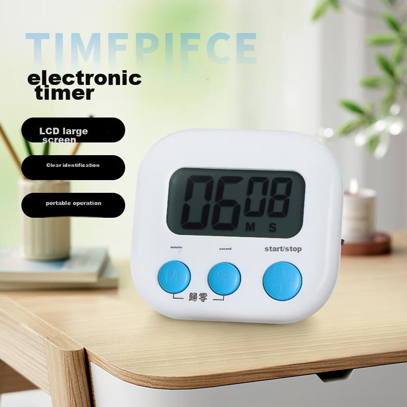 TaTanice Electronic Timer, Kitchen Timer Alarm, Student Study Countdown Reminder, Learning-Specific Time Management Exam Stopwatch Alarm Clock
