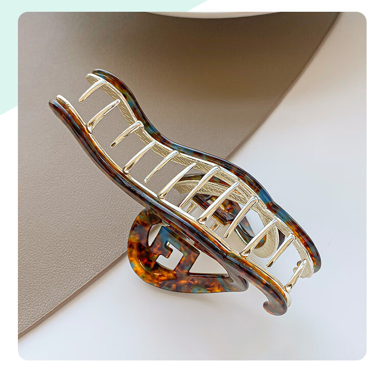 CHIMERA Simple Acetate Board Shark Clip High-End Hairpin Hair Claw Clip for Back of Head, Bun Maker, Women's Mid-Autumn Festival Gift 36