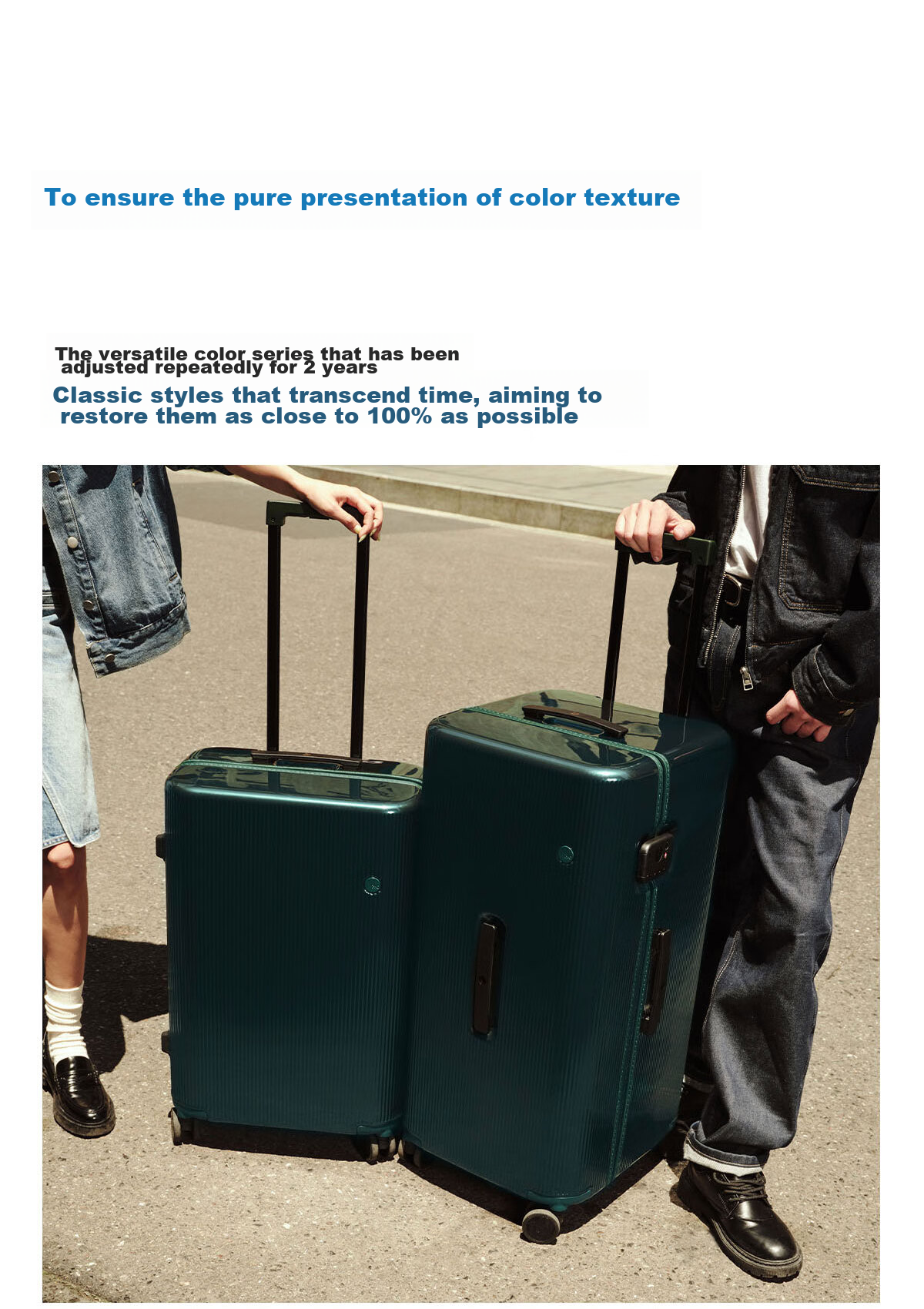 ITO "Yuan Quan Same Style" Pistachio Striped Charcoal Black 28-Inch Suitcase, Trolley Case, Travel Luggage 5