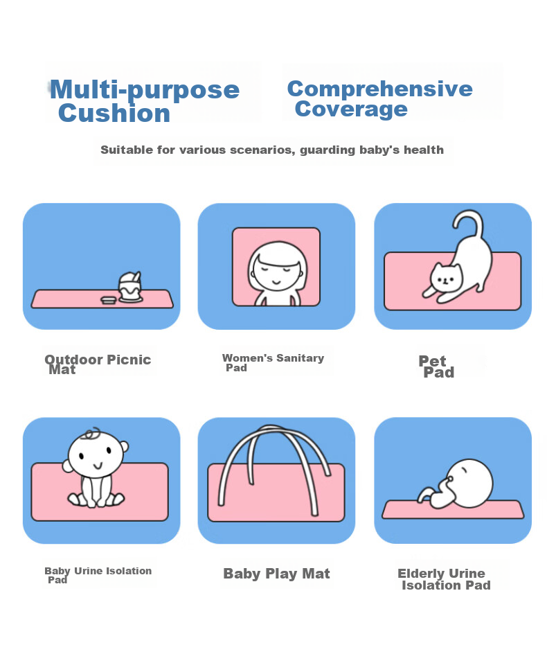 Nanjiren Baby And Child Diaper Changing Pad, 100*120cm, Extra Large, Washable, Waterproof, Adult Bed Sheet, Pure Cotton, Elderly Care Mat 14