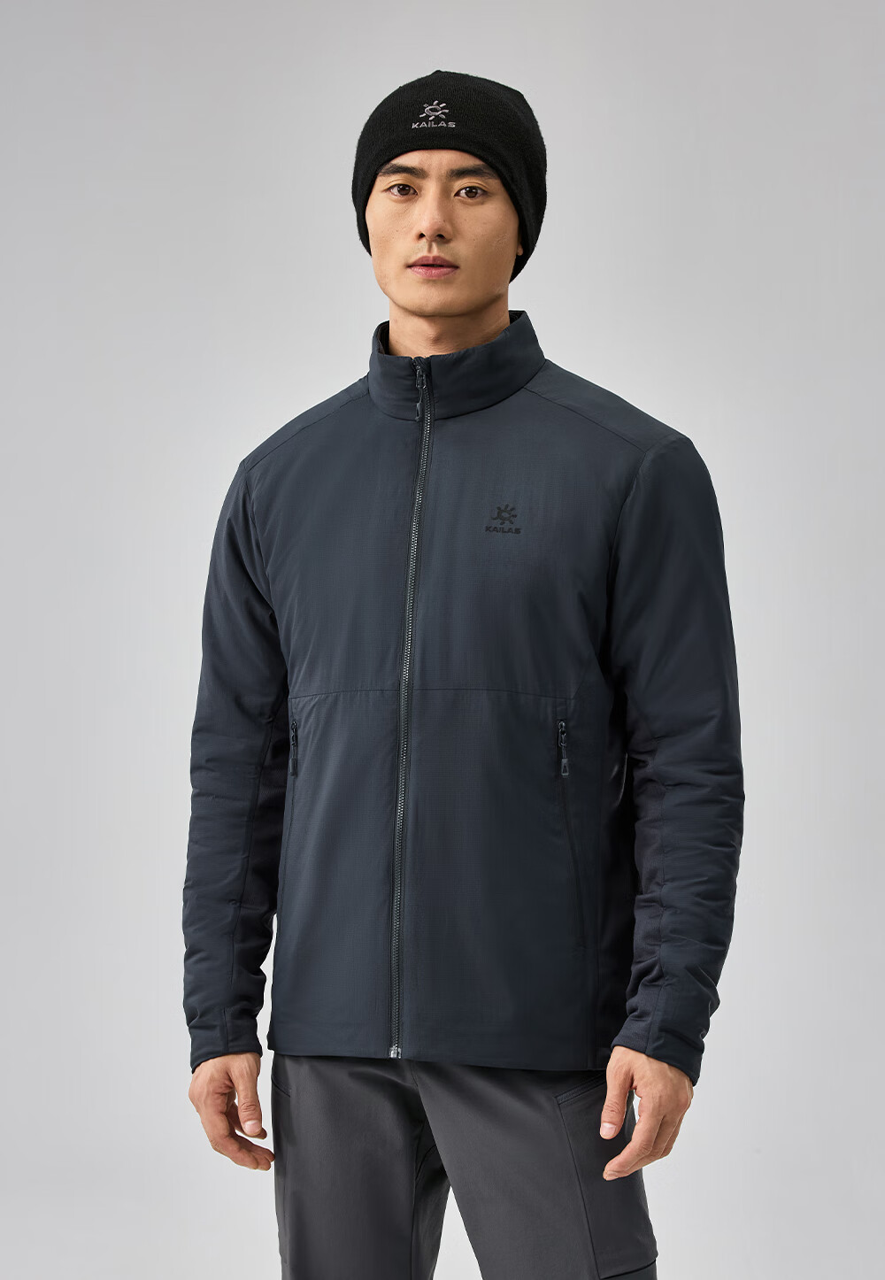 KAILAS KAILAS Men's AC40 Stand Collar Cotton Jacket PRIMALOFT Warm Outdoor Mountaineering Hiking P Cotton Windproof Jacket 1