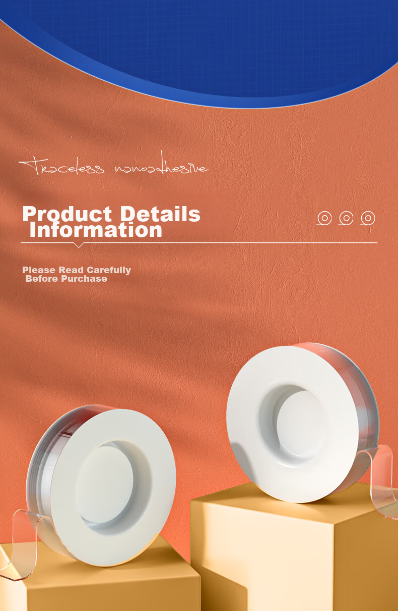 M&G Stationery Invisible Nano Double-Sided Tape, 30mm*5m*1mm, Bubble Case Style with Non-Stick Sides, for Home And Car Use, Poster Spring Festival Couplets Adhesive Fixing Sticker AJD957AT 16