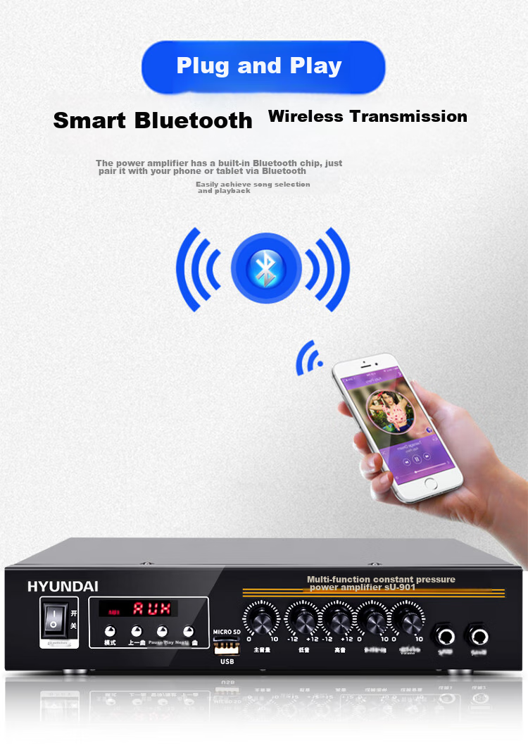 HYUNDAI HYUNDAI N4 Wireless Bluetooth Ceiling Speaker Set, Home Theater Suspended Ceiling Speakers for Living Room And Conference Rooms (Requires Transmitter for Use) 15
