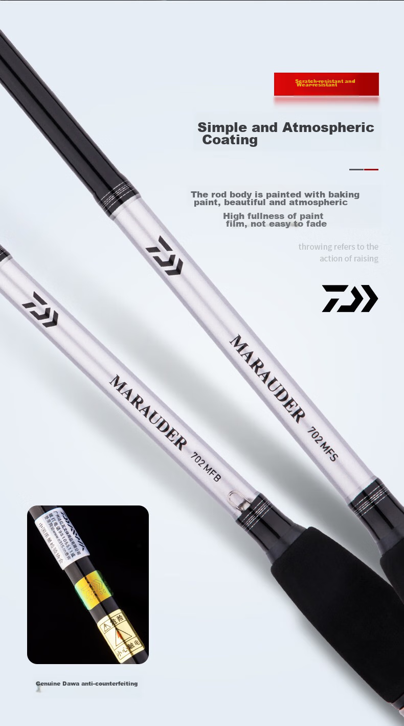 DAIWA Lure Rod Complete Set, MaRauder Spinning Rod, Carbon Fiber Casting Rod, 2.44m + Straight Handle + Spinning Reel + Lure Line 13